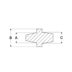 Bouchons à collerette silicone 315°C  Bouchons Silicone 315°C