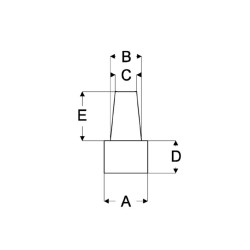 Bouchons étagés silicone 315°C  Bouchons Silicone 315°C