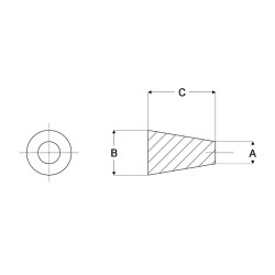 Bouchons coniques EPDM 130°C  Bouchons EPDM 130°C
