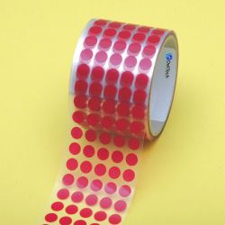 Pastilles adhésives rouges polyester 204°C  Adhésifs Polyester