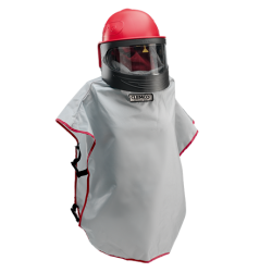 Casque sableur Apollo-600 régulateur + cape Clemco ESEPCS-CL-24243D Casque de sablage