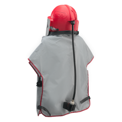 Casque sableur Apollo-600 régulateur + cape Clemco ESEPCS-CL-24243D Casque de sablage