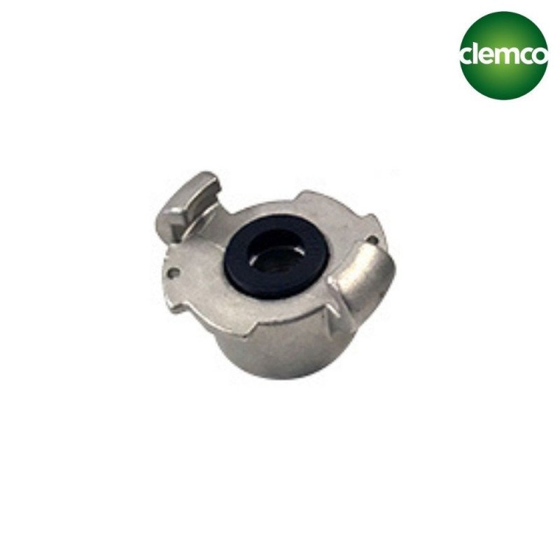 Raccord inox CFB-0 1/2" filet fin sortie sableuse avec joint Clemco ESCORA-CL-90257D Raccords métalliques