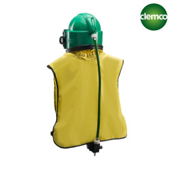 Casque sableur Apollo-100 régulateur + cape Clemco ESEPCS-CL-I00419 Casques Professionnels de Sablage