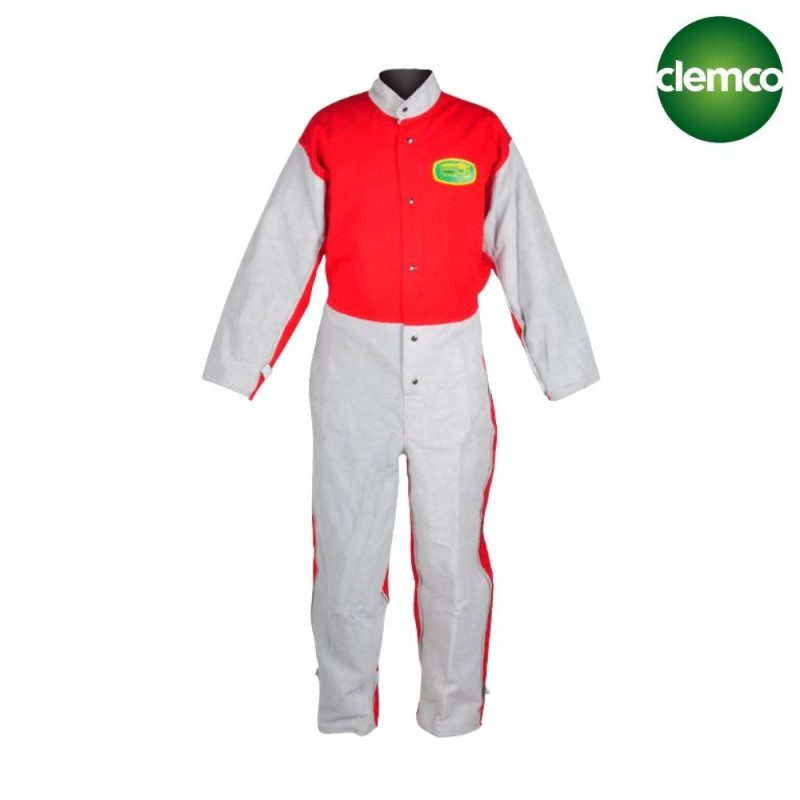 Combinaison de sablage coton et cuir Clemco  Combinaison de sablage Professionnelle