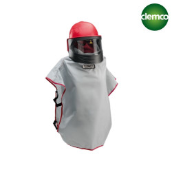 Casque sableur Apollo-600 régulateur + cape Clemco ESEPCS-CL-24243D Casques Professionnels de Sablage