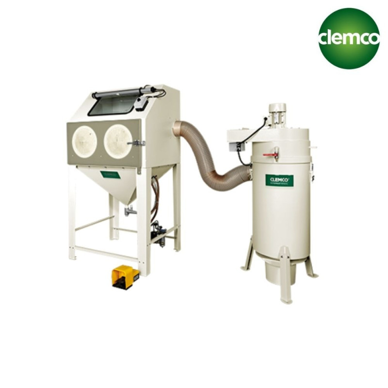 Cabine de sablage succion compacte Kit-Cab avec dépoussiéreur Clemco ESEQCM-CL-KITCAB Cabines à manches industrielles