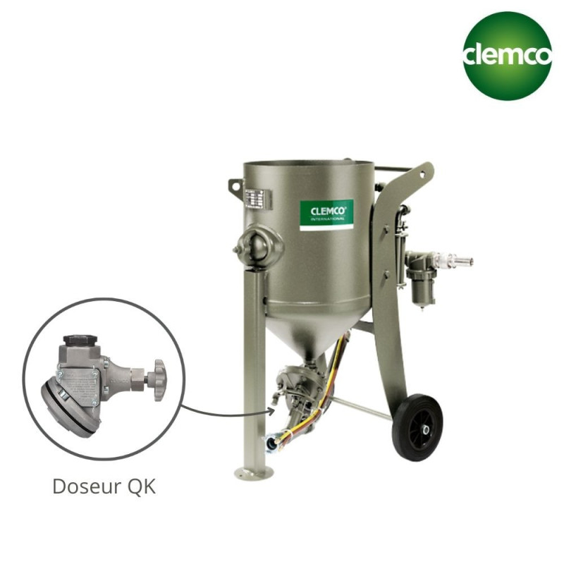 Sableuse Grenailleuse 100L SCW-2040 QK + HMS Clemco ESEQGR-CL-24350D Sableuses professionnelles