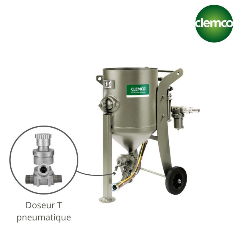 Sableuse Grenailleuse 100L SCW-2040 PT + HMS Clemco ESEQGR-CL-99235D Sableuses professionnelles