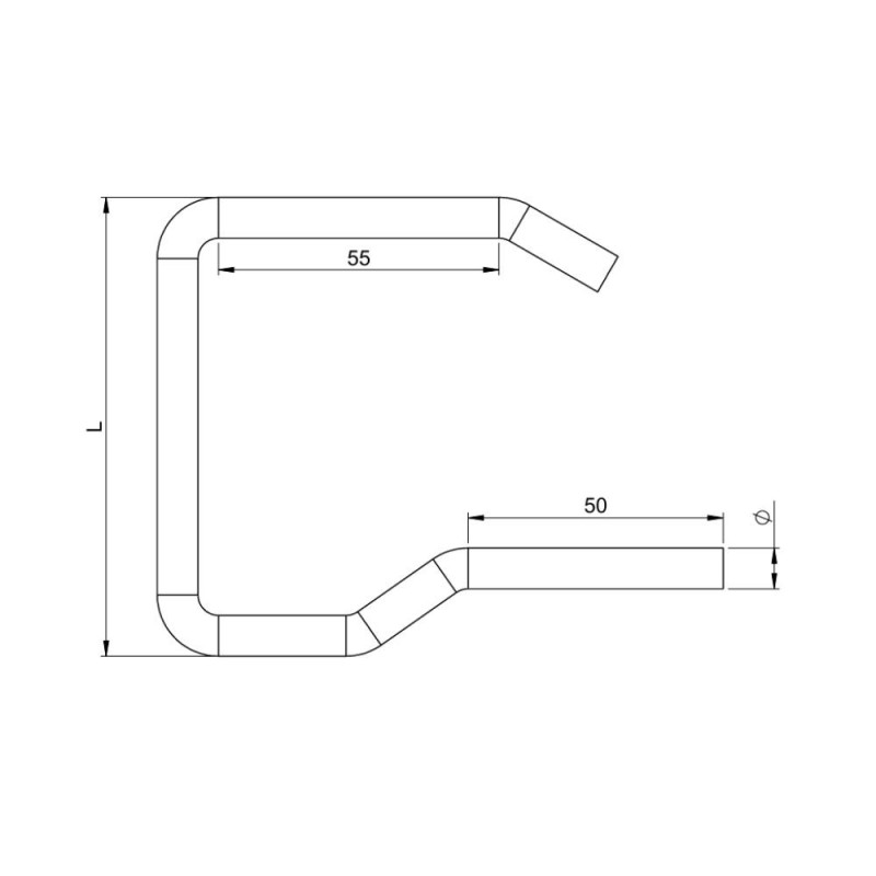 Crochets intermédiaires pour tubes  Accrochages Tubes