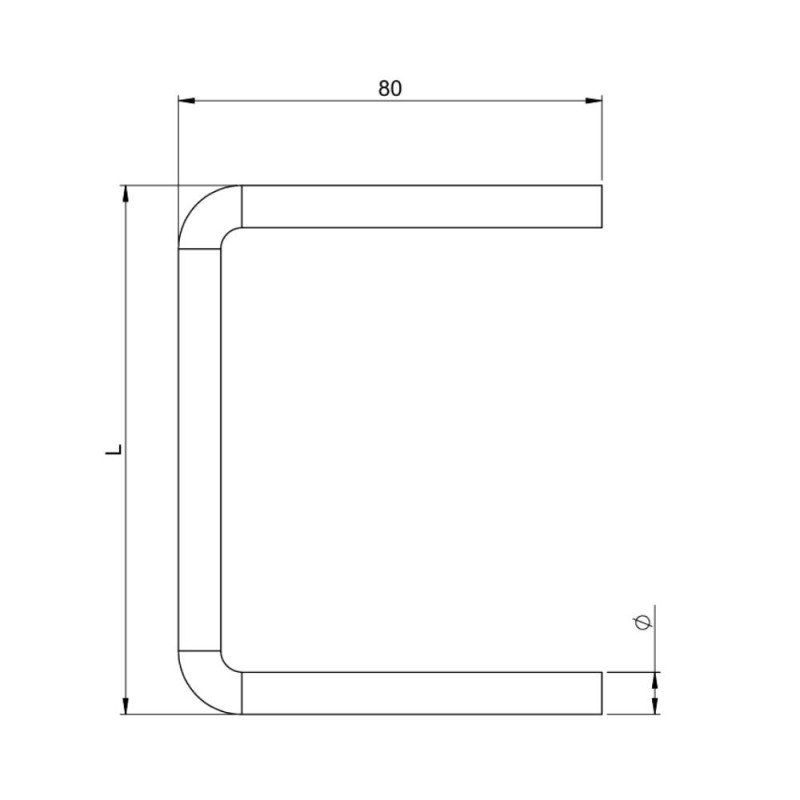 Crochets en U pour tubes  Accrochage Tubes