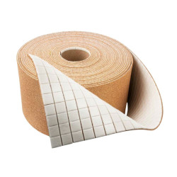 Pavés liège et mousse adhérence sans colle 16,2x17,5mm épaisseur 3mm, rouleau de 10000 PS1.2 Protections des pièces