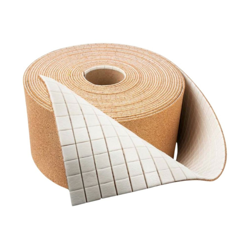 Pavés liège et mousse adhérence sans colle 16,2x17,5mm épaisseur 3mm, rouleau de 10000 PS1.2 Protections des pièces