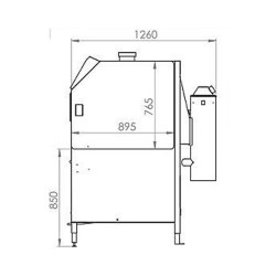 Cabine de sablage à manches dépression DS1500 gamme pro ESEQCM-AR-DS1500 Cabines à manches gamme pro