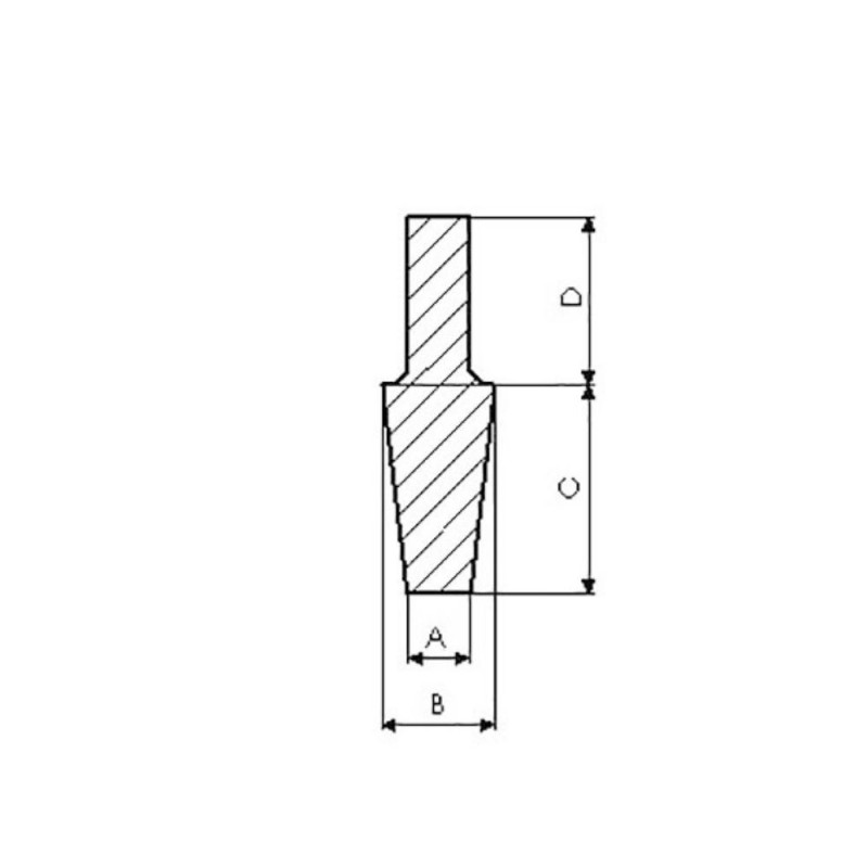 Bouchons coniques à tirette silicone 315°C  Bouchons Silicone 315°C
