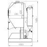 Cabine de sablage à manches surpression PF700 gamme expert ESEQCM-AR-PF700 Cabines à manches gamme expert