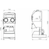 Cabine de dépoussiérage soufflage SF700 avec dépoussiéreur DPE400 ESEQCM-AR-SF700 Cabines de dépoussiérage